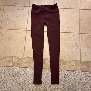Lululemon leggings with pattern design down both legs